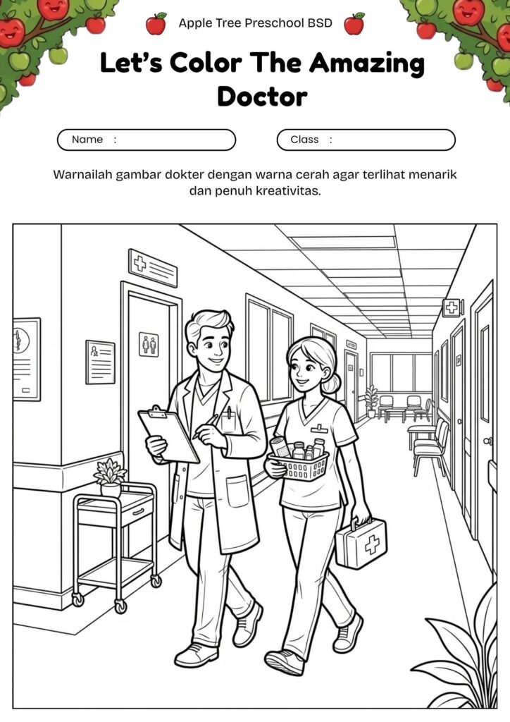 08_gambar_mewarnai_dokter_dan_perawat_doctor_nurse_team_coloring_page