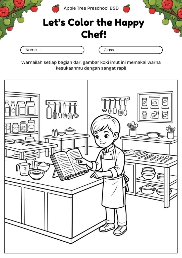 08_gambar_mewarnai_koki_kecil_membaca_buku_resep