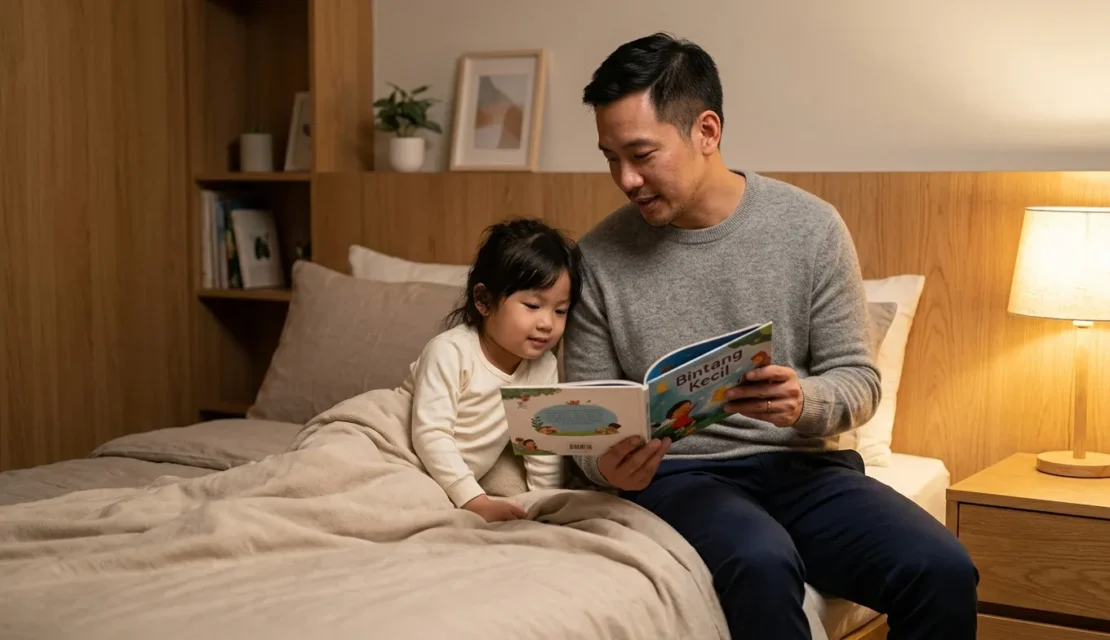 1. rutinitas tidur anak malam hari bedtime routine for children sleep quality positive parenting_www.appletreebsd.com