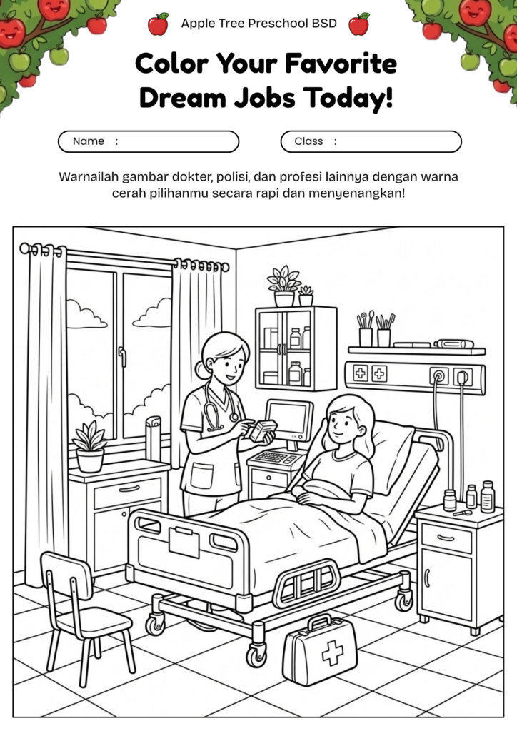 10-mewarnai-profesi-perawat-nurse-coloring-page