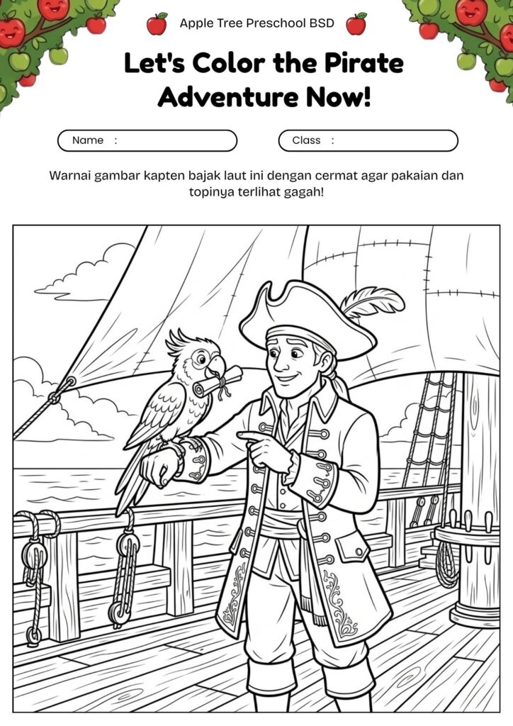 12_gambar_mewarnai_bajak_laut_burung_beo_pirate_parrot
