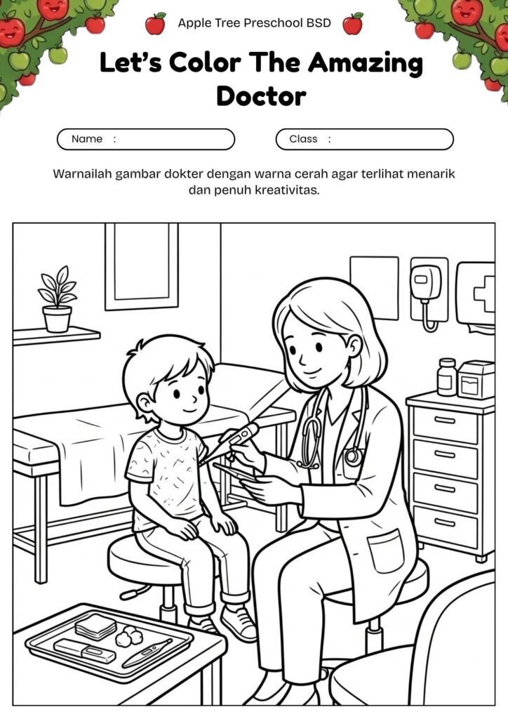 12_gambar_mewarnai_dokter_termometer_child_health_check_coloring_page