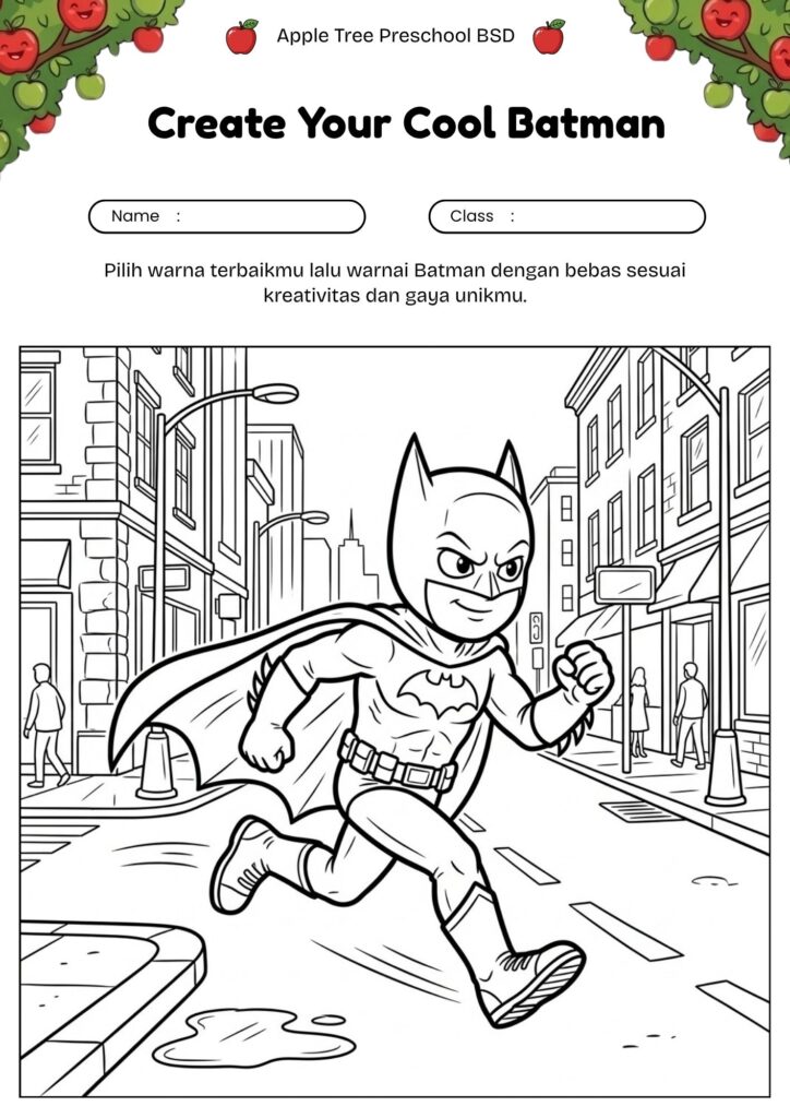 13_gambar_mewarnai_batman_kecil_berlari