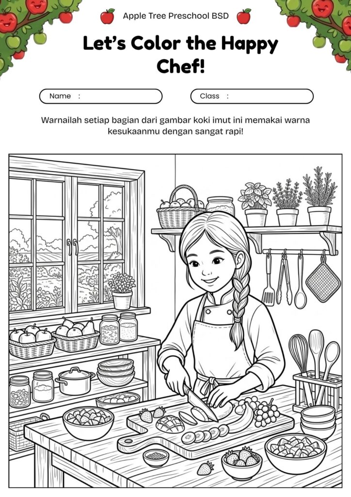 13_gambar_mewarnai_koki_cilik_memotong_buah