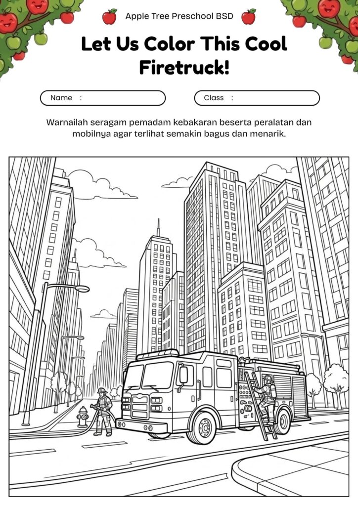 15_gambar_mewarnai_damkar_kota_city_fire_truck