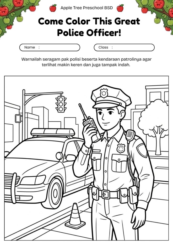 15_gambar_mewarnai_polisi_radio_komunikasi_police_radio