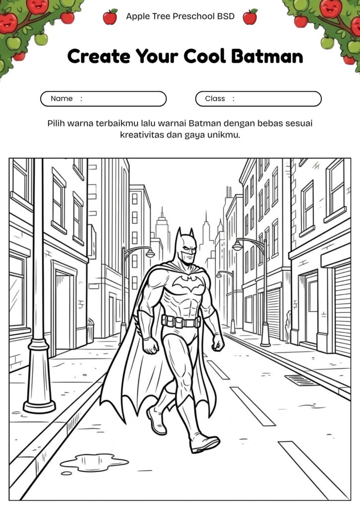 17_gambar_mewarnai_batman_di_jalan_kota_yang_sepi