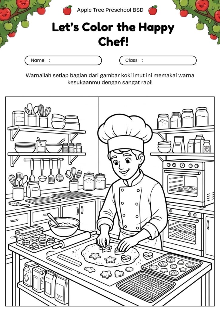 17_gambar_mewarnai_koki_kecil_membuat_kue_kering