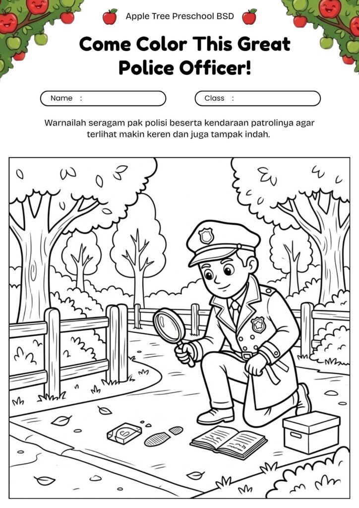 18_gambar_mewarnai_detektif_polisi_mencari_petunjuk