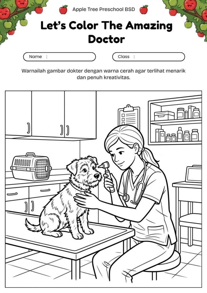 21_gambar_mewarnai_dokter_hewan_anjing_veterinarian_dog_coloring_page