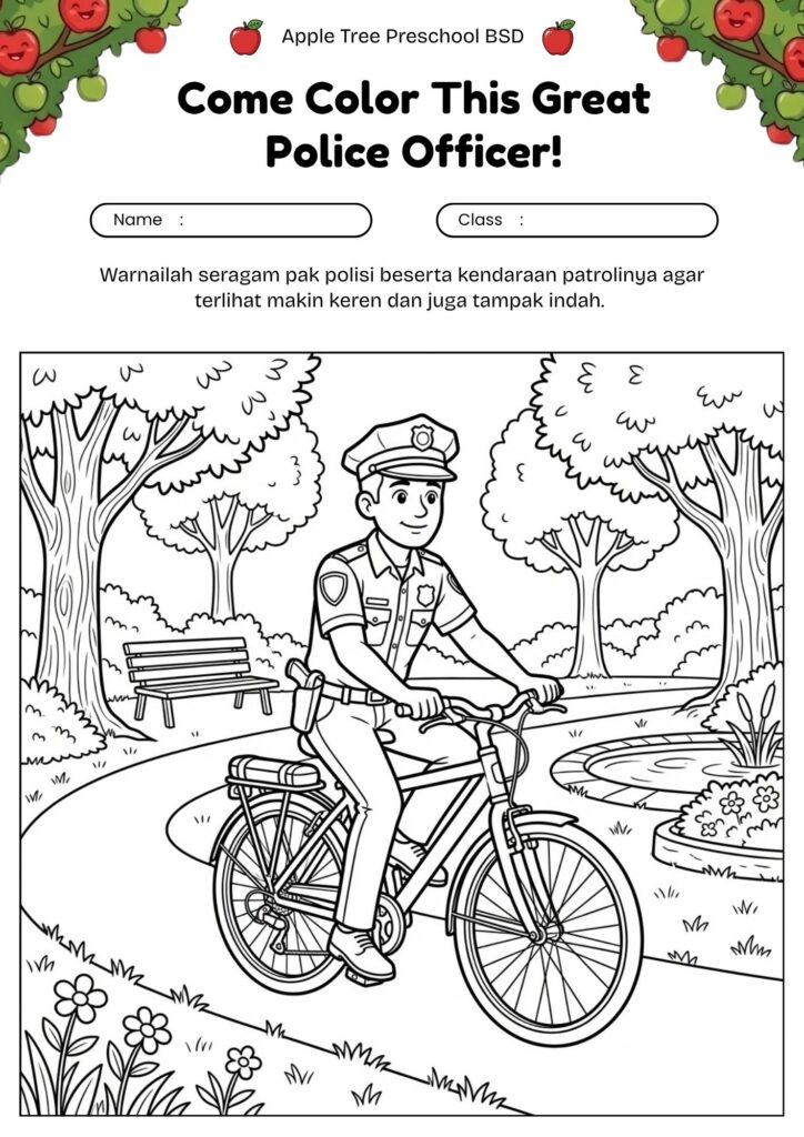 23_gambar_mewarnai_polisi_bersepeda_di_taman_bike_police