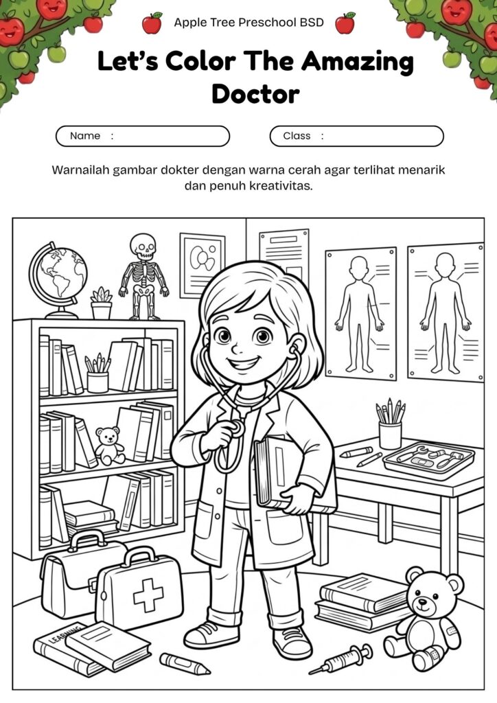 25_gambar_mewarnai_cita_cita_dokter_kids_want_to_be_doctor_coloring_page